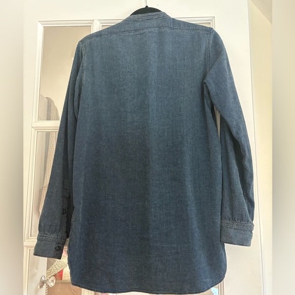 Imogene + Willie Inez navy blue button knit shirt top xs small - Picture 3 of 6